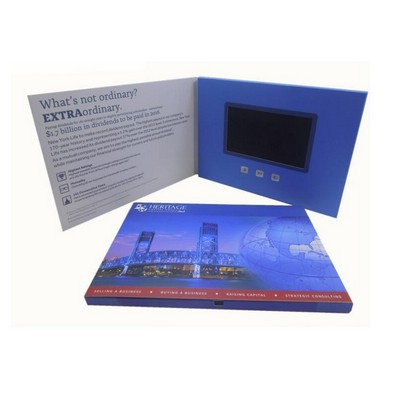 Custom 4.3" Screen A5 Size Full Color Imprint Video Book Or Video Brochure
